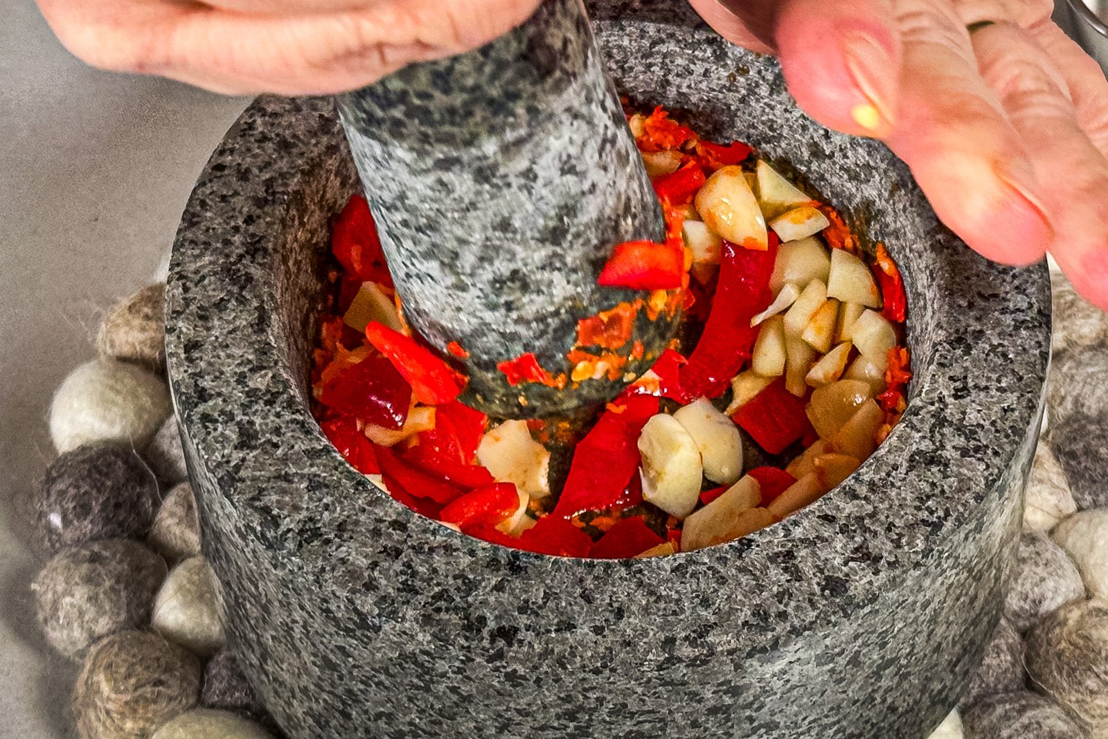Morter – chili og hvitløk